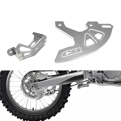 Disco de freio traseiro prata + protetor de pinça de freio para HONDA CR125R CR250R 2002-2008 - Imagem 1 de 4