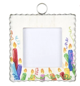 Round Top Collection Mini Birthday Candle Photo Frame Print Mini Gallery - Picture 1 of 2