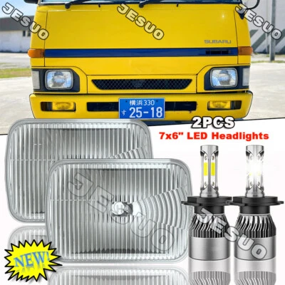 for Isuzu Pickup I-Mark Pair 7X6" 5X7 Inch LED Headlight Hi-Lo Bulb DOT Approved Foto 1 de 4