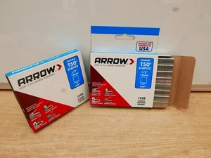 ARROW T-50 T50 12mm TYPE G TACKER STAPLES 2 x 1250 - Picture 1 of 1