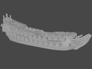 Barco de línea holandés de 80 cañones 1/700 (miniaturas Turner) - Imagen 1 de 2