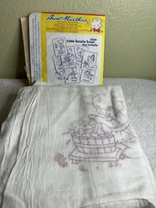 Heiß Eisen Transfer Kola Bär und 3 Küchen Geschirrtücher 34x29 Tante Martha's #3829 - Bild 1 von 7