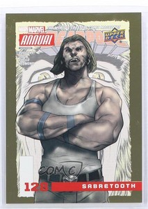 2016 Upper Deck Marvel Annual Gold Sabretooth SP #128 b7b