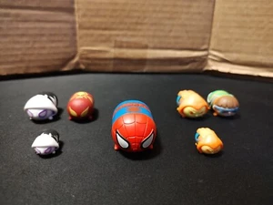 DISNEY TSUM TSUM LOT OF 7/SPIDERMAN/SPIDER GWEN/DOC OC/IRON SPIDER/GREEN GOBLIN - Picture 1 of 10