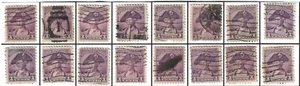 United States Stamp - Lot of 16 - Scott #708 from 1932 - Used off Paper (#y) - Picture 1 of 1