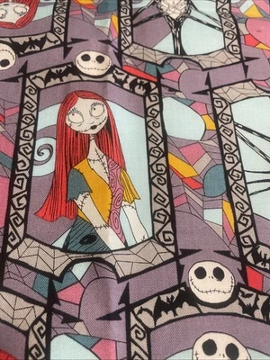"Pesadilla antes de Navidad Sally & Jack Cotton Fat Quarter 18""x21"" Nuevo" Foto 1 de 2