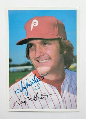 Tug McGraw Autograph, 1981 Topps Home Team Photo Card 5x7 - Image 1 of 2