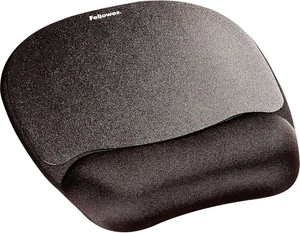 Fellowes Memory Foam Mouse Pad/Wrist Rest- Black (9176501) Pack of 1, - Picture 1 of 7