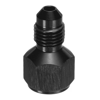 AN4-AN3 Female to Male Fuel Fitting, Fit 1/4" & 3/16" Hole 1.02" Length, Black - Imagem 1 de 4
