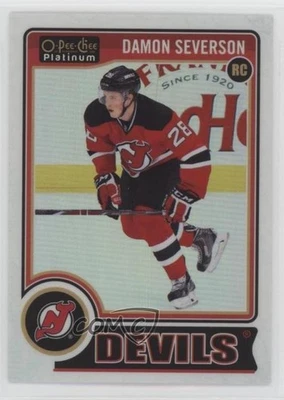 2014-15 O-Pee-Chee Platinum White Ice /199 Damon Severson #191 Rookie RC - Image 1 of 2