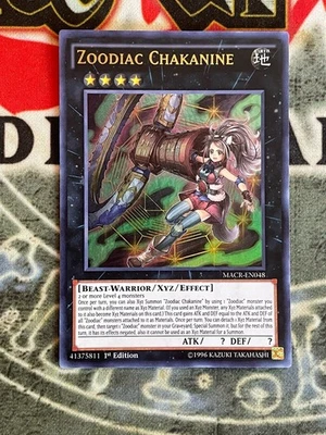 Yugioh Zoodiac Chakanine MACR-EN048 Ultra Rare 1st Ed NM - Image 1 of 3