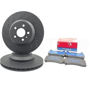 Für Tesla Modell 3 Performance 18- Bremsscheiben Vorne TRW Stahlblau Pads 355mm - Bild 1 von 11