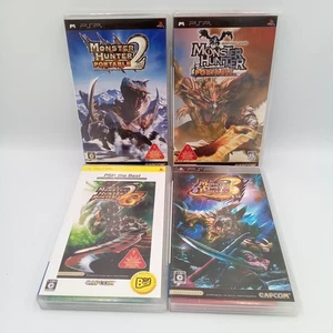 PSP Monster Hunter Portable 1st  2nd 3rd & 2G PlayStation Portable Japan CIB - Picture 1 of 7