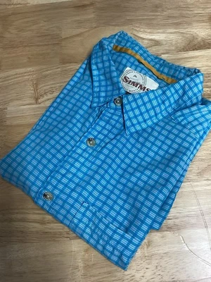 Mens Simms Fishing Short Sleeve Button Down Performance Shirt- XL - Image 1 of 4