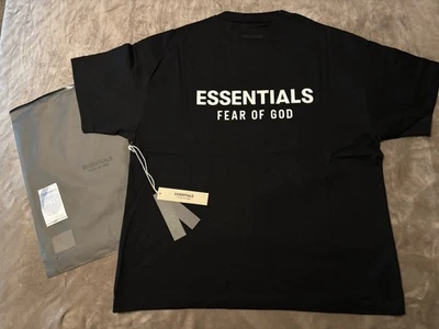 NOVA Camiseta Preta Fear of God Essentials Tamanho Pequeno 100% AUTÊNTICA✅ - Imagem 1 de 4