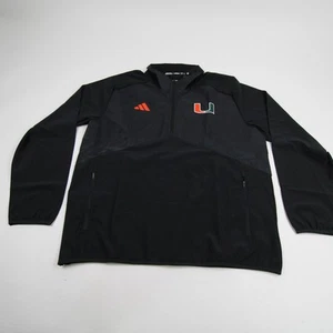 Miami Hurricanes adidas Pullover Men's Black New - Picture 1 of 10