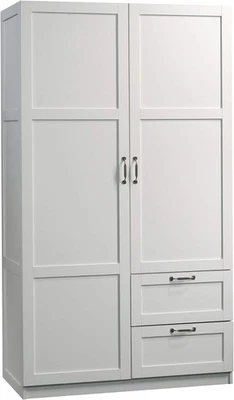 Sauder Select Multipurpose Bedroom Armoire Wardrobe Closet 71.1", Soft White  - Image 1 of 4