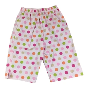 Three 3 Marthas Girls Pajama Pants Size 3 Pink Polka Dot Print Cotton Lounge NEW - Foto 1 di 3