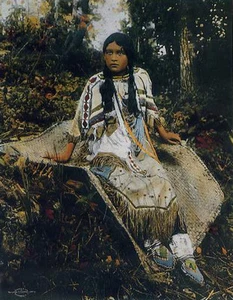 Fotografía de Chippewa Girl 1904 por A.S. Campbell EE. UU. Museo de Etnología Postal - Imagen 1 de 1