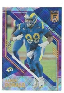 AARON DONALD 2021 PANINI DONRUSS ELITE PURPLE # /99 LOS ANGELES RAMS PARALLEL SP - Picture 1 of 2