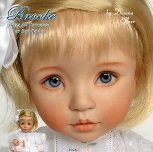 Brooke - from Dianna Effner mold - 10" -  Porcelain Doll Kit - AllforDoll - Picture 1 of 10