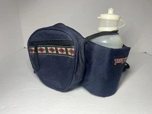Vintage TRAILMAKER Fanny Pack Waist Bag Black Adjustable Strap w/Drink Carrier - Picture 1 of 4