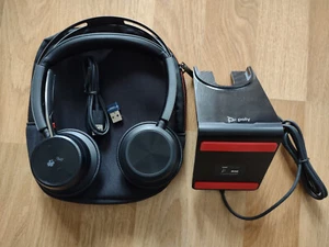 Poly Voyager Focus 2 UC mit Ladestation USB-A Bluetooth Headset - Bild 1 von 3