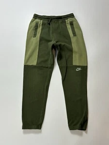 Nike Sweatpants Boys Size XL Green Pockets Drawstring Athletic Spell Out - Picture 1 of 9