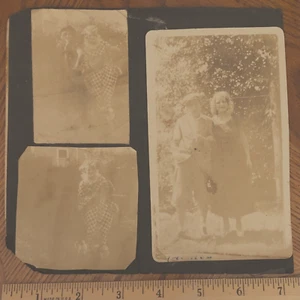 1930's Black/White Photo Family in Harlequin Costume 1932 (Lot of 3) CF 82423 - Picture 1 of 1