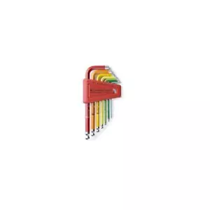 PB Swiss Tools PB 212.H-6 RB Hex Key Set Ballpoint Metric Rainbow 1.5-6mm 7 pcs - Picture 1 of 2