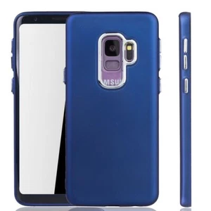 Etui na telefon komórkowy do Samsung Galaxy S9 Futerał ochronny Backcover Bumper Etui Ramka Niebieskie - Zdjęcie 1 z 4