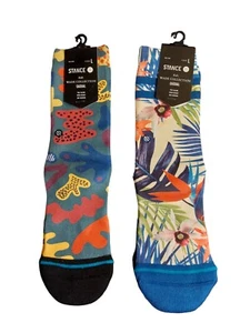 2x Stance Kid's Wade Collection Casual Poly Blend Socks Crew Height Y:3-5.5 L - Picture 1 of 4