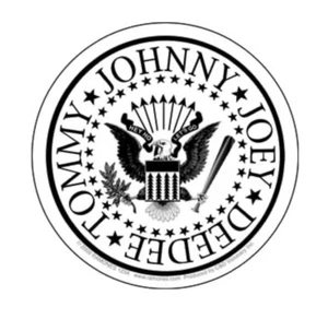 Ramones Weiß Logo Aufkleber R013S Decal - Bild 1 von 2