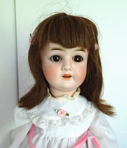 Antiguo Alemán 19" Schoenau Hoffmeister 19" Bisque Enchufe Cabeza Niño - Imagen 1 de 7