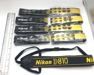 Lote de 9 alças de pescoço para câmera Nikon Z preta, amarela, branca Z, 1 - D810 nova HTF - Imagem 1 de 4