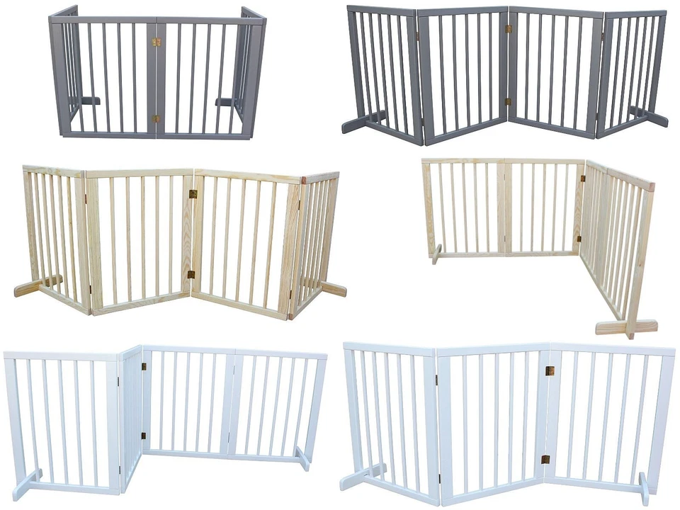 Absperrgitter Treppenschutzgitter Türschutzgitter Hundegitter 200 cm massiv 4E - Bild 1 von 4