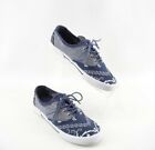 G. H. Bass Navigate II Blue White Canvas Boat Shoes Sneaker Women's Size 6 M