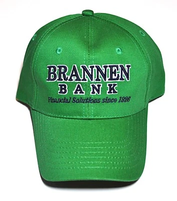 Sombrero Banco Brannen Adulto Ajustable Snapback Verde Bordado  Foto 1 de 4