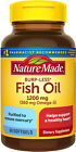 2 pièces huile de poisson sans rots faite nature 1200 mg (360 mg oméga-3) 60 ct 031604014162VL