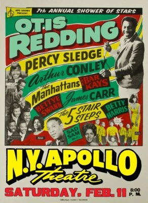 Otis Redding & Percy Sledge at The Apollo 13" X 19" Reproduction Concert Poster - Image 1 of 4