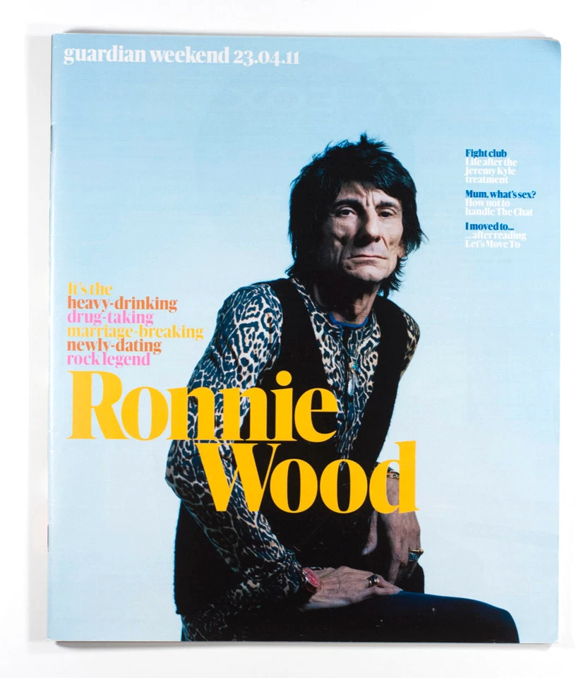 RONNIE WOOD ROLLING STONES JEREMY KYLE  Guardian Weekend magazine 23 April 2011 - Image 1 of 1
