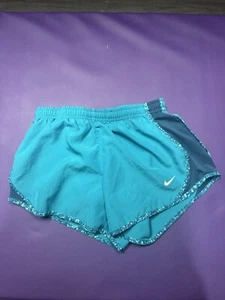Nike Dryfit Shorts Girls Size Small Blue Running Short - Picture 1 of 5