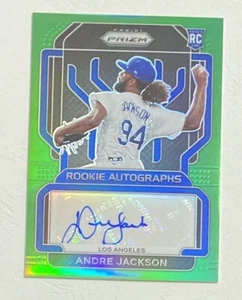 Panini Prizm 2022 - Autógrafos de novato Green Prizm #RA-AN Andre Jackson/50 - Imagen 1 de 2