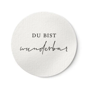 Aufkleber Vielen Dank ⌀ 5cm für Danksagung Geschenke Verschlussetikett NORDEULE - Bild 1 von 6