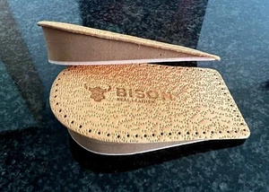 BISON orthopädische Fersenerhöhung 10,15,20,25,30 mm aus Leder Einlegesohlen NEU - Bild 1 von 4