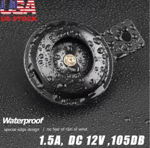 12V Waterproof HORN Loud 105dB Universal Motorcycle Car UTV ATV Boat Auto Bike - Picture 1 of 10