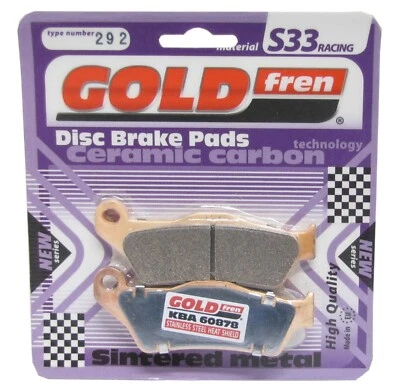 Goldfren S33 Brake Pads Rear For Bmw K1300 GT SE Discfixed bobbins 2010-2011 - Image 1 of 2