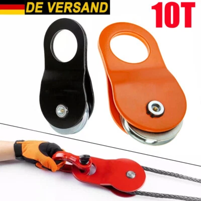 Seilwinde Umlenkrolle Seilzug Stahl 10T Forstseilwinde Seilrolle Heberolle DE - Bild 1 von 4