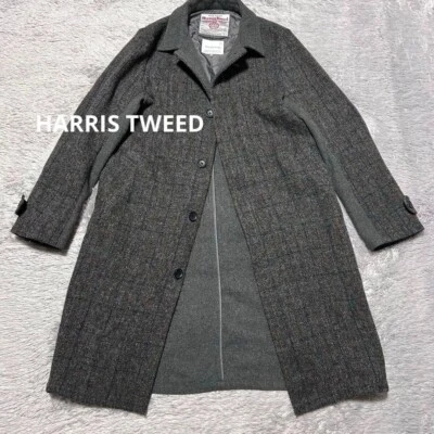 Harris Tweed Seven Days Sunday Balmacaan Coat Men's Size L Wool Excellent - Image 1 of 4