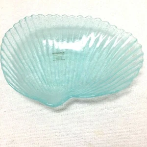 Sonoma Life + Style Blue Glass Shell Style Accent Dish - Picture 1 of 3